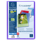 Protège-documents En Polypropylène Semi Rigide Kreacover® Chromaline 40 Vues - A4 - Couleurs Assorties - X 20 - Exacompta