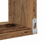 vidaXL Étagère d'angle murale vieux bois 40x40x49 5 cm bois ingénierie