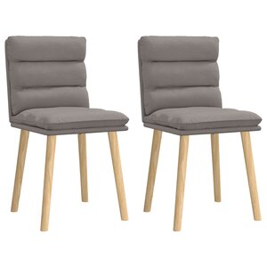 vidaXL Chaises à manger lot de 2 taupe tissu
