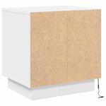 vidaXL Cabinet de chevet avec 2 Pièces Blanc 44 x 34 5 x 45 cm