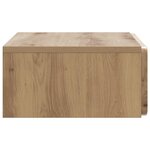 vidaXL Table d'appoint murale 59 x 34 5 x 17 cm Bois d'ingénierie