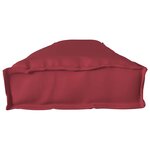 vidaXL Set de coussins de palette 2 Pièces Rouge bordeaux 200 x 40 x 8 cm