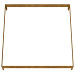 vidaXL Lit surélevé de jardin 100x100x18 5 cm acier corten