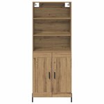 vidaXL Haut Armoire Chêne artisanal 69 5 x 32 5 x 180 cm