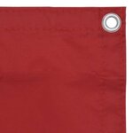 vidaXL Écran de balcon Rouge 120x500 cm Tissu Oxford