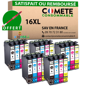 16XL - 20 cartouches compatibles pour Epson 16 XL - COMETE