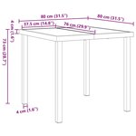 vidaXL Ensemble de salle à manger pour jardin 5 Pièces Marron polyrotin
