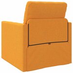 vidaXL Canapé-Lit Jaune foncé 74 x 77 x 81 cm Velours
