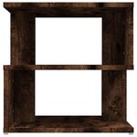 vidaXL Table d'appoint Chêne fumé 40x40x40 cm Bois d'ingénierie