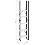 vidaXL Étagère de rangement Blanc 60x30x210 cm Bois d'ingénierie