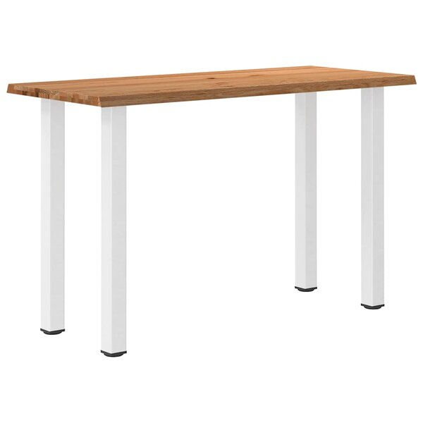 vidaXL Table de bar rectangulaire en chêne massif avec bords naturels 180 x 80 x 112 cm