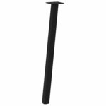 vidaXL Pieds de table console 4 pièces Noir 72 cm Acier