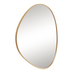 Miroir décoration moderne design mural 75 x 53 cm doré 03_0010181