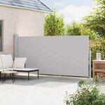 vidaXL Auvent latéral rétractable de patio 180x500 cm Gris