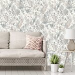 Dutch wallcoverings papier peint feuilles et toucan beige