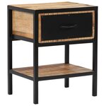 vidaXL Table de chevet Bois de manguier massif 40 x 30 x 50 cm