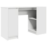 vidaXL Bureau blanc 120x42x76 cm bois d'ingénierie