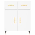 vidaXL Buffet blanc 69 5x34x90 cm bois d'ingénierie