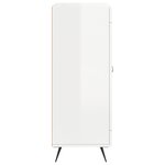 vidaXL Buffet Blanc brillant 69 5x34x90 cm Bois d'ingénierie