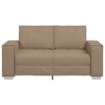 vidaXL Fauteuil canapé Cappuccino 160 x 78 x 84 cm Cuir artificiel