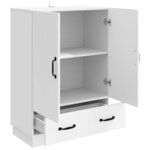 vidaXL Buffet Blanc 66 x 34 5 x 92 cm Bois d'ingénierie