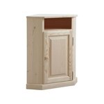 Petit meuble d'angle en bois brut