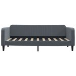 vidaXL Lit de jour avec matelas gris foncé 90x190 cm velours