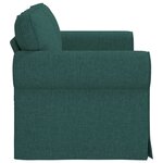 vidaXL Canapé Vert foncé 215 x 82 x 80 cm tissu