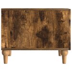 vidaXL Table basse Chêne fumé 49 x 50 x 40 cm Bois d'ingénierie