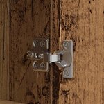 vidaXL Meuble TV Marron 139 5 x 34 x 50 cm Bois d'ingénierie