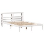 vidaXL Cadre de lit sans matelas blanc 160x200 cm bois de pin massif