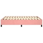 vidaXL Cadre de lit Rose 140x200 cm Velours
