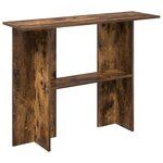 vidaXL Table console Chêne fumé 100 x 30 x 75 cm Bois d'ingénierie