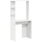 vidaXL Bureau avec Rangement Blanc Bois d'Ingénierie