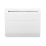 Radiateur électrique fixe 1000w à inertie en fonte horizontal blanc - ecran lcd - thermostat intégré - détecteur de fenêtre ouverte
