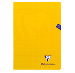 Cahier MIMESYS Piqué Polypro 21 x 29,7 cm 96 pages 90g Séyès Jaune CLAIREFONTAINE