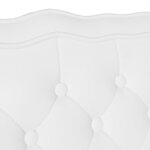 vidaXL Banc Chesterfield Blanc 119.5 x 64.5 x 75 cm Cuir synthétique