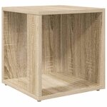 vidaXL Table d'appoint Chêne sonoma 33x33x34 5 cm Aggloméré
