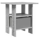vidaXL Table de chevet Gris Sonoma 41 x 40 x 45 cm Bois d'ingénierie