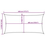 vidaXL Voile d'ombrage 160 g/m² Anthracite 2 5x4 5 m PEHD