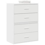 vidaXL Armoires avec 2 tiroirs 2Pièces blanc 60x31x40cm bois d'ingénierie