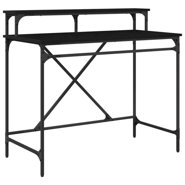vidaXL Bureau Chêne noir 100 x 50 x 90 cm Bois d'ingénierie