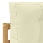 vidaXL Ensemble de canapés d'extérieur 5 pc Blanc et crème Polyester