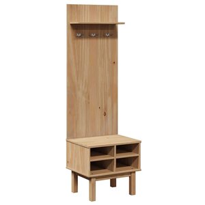 vidaXL Meuble d'entrée OTTA 50x40x160 cm bois massif de pin
