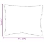 vidaXL Oreillers 2 Pièces Blanc 70 x 90 cm 85gsm 100  polyester