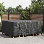vidaXL Housse pour mobilier d'extérieur Noir 220 x 190 x 85 cm 600D