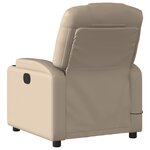 vidaXL Fauteuil de massage inclinable électrique cappuccino similicuir