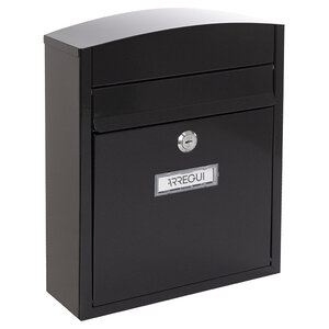Boîte aux Lettres en Acier  Compact E5734  Anti-pluie  Noir