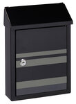 Boîte aux Lettres en Acier Sérigraphié  Smart Graphic E5724-STR  Fente  Noir