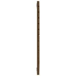 vidaXL Tête de lit murale Marron miel 96x3x91 5 cm Bois massif de pin